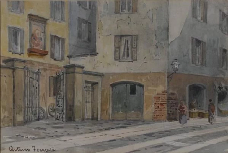 Via Vetraschi - Vedrasch Nobil, 1890, 1910, Civiche Raccolte Storiche. Museo di Milano